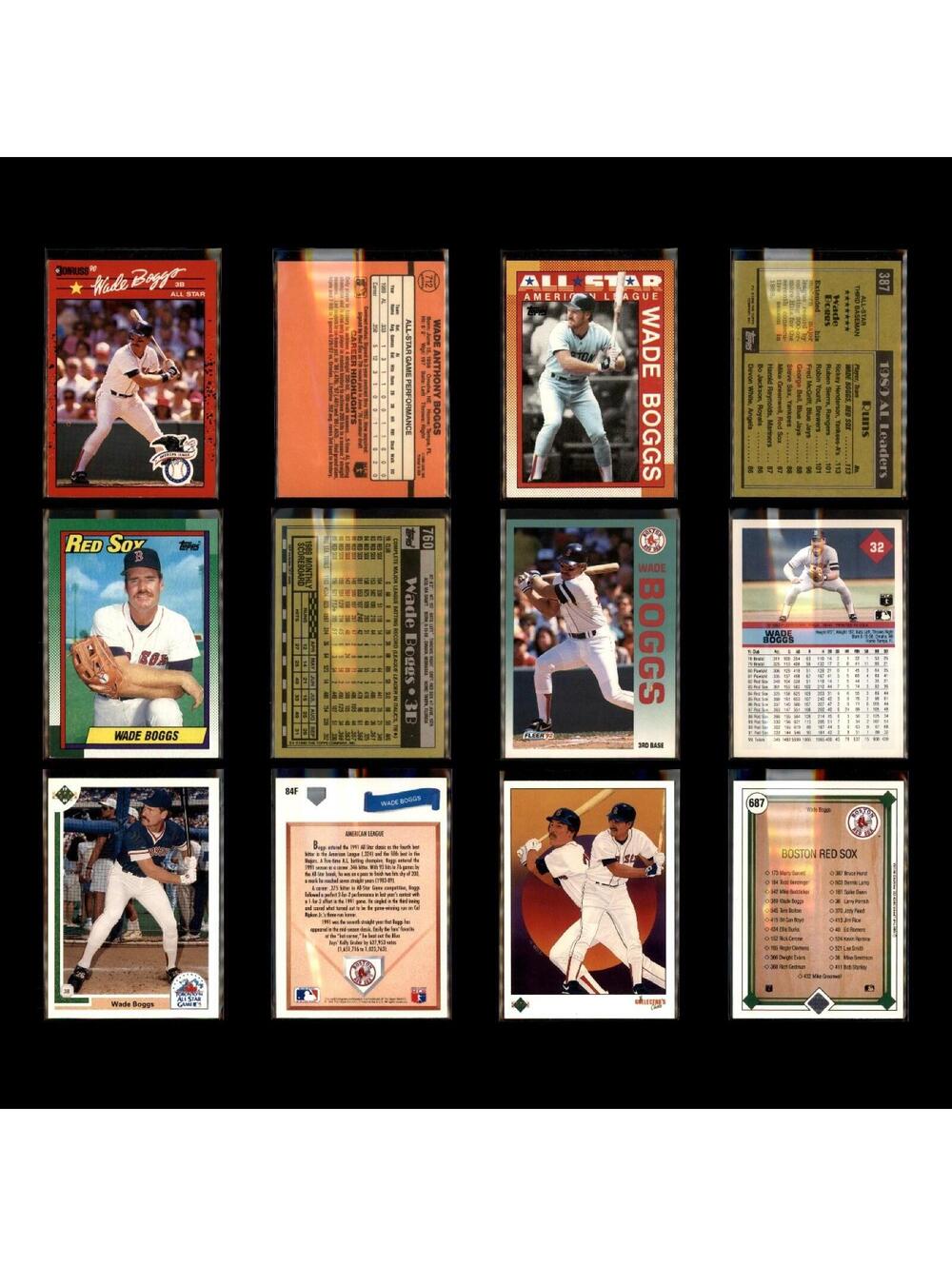 Wade Boggs Lot 50 Baseball Cards 1991 Score Dream Team Boston Red Sox Set MLB NM - Picture 8 of 13